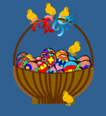 hane, høne, kylling animerede-billeder-gif